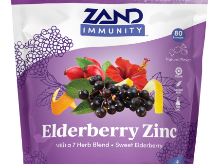 Elderberry Zinc Immunity Lozenges - 80 For Sale