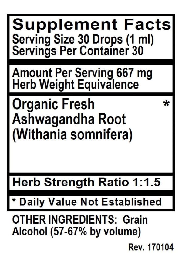 Ashwagandha, 1 oz Discount