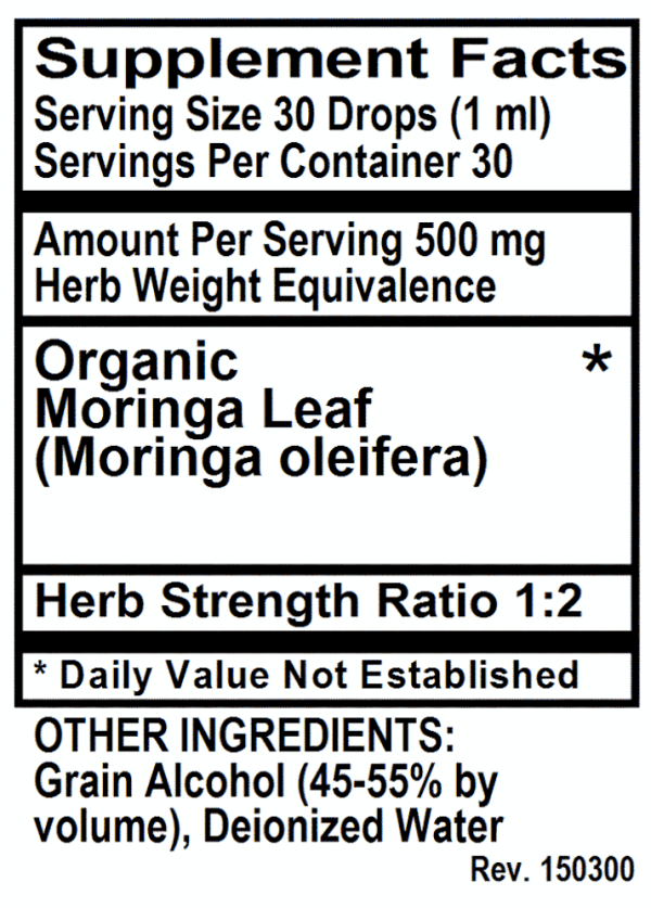 Moringa, 1 oz Supply