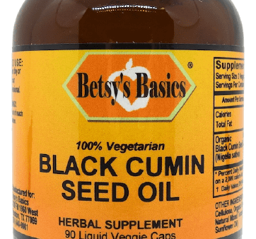 Black Cumin Seed Oil Liquid Capsules, 90 vcap Supply