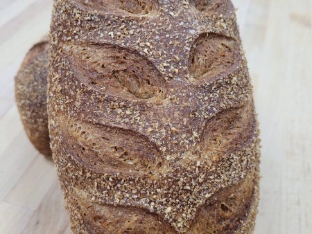 2 loaves - SHIPPED to you!  100% Stone Milled Honey Whole Wheat, sliced on Sale