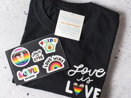 “Love is Love” Pride 2021 T-Shirt & Sticker Sheet Discount