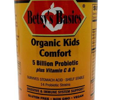 Organic Kids Comfort 5 Billion Probiotic Plus Vitamin C & D, 30 chew tabs Sale