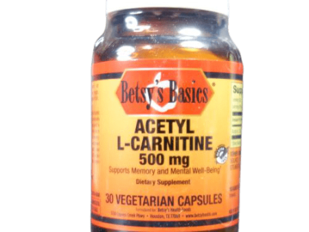 Acetyl-l-Carnitine 500 mg, 30 vcap (item 740) Sale