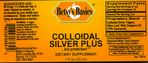 Colloidal Silver Plus, 1 oz Discount