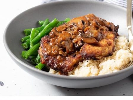 Chicken Marsala with Broth Rice & Green Beans Supply