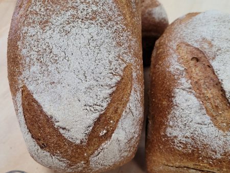 2 loaves Whole Wheat Sourdough - Sliced Pan - Shipped to You! Online Hot Sale