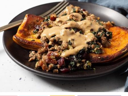 Harvest Stuffed Delicata Squash with Sage Brown Butter Sauce Online now