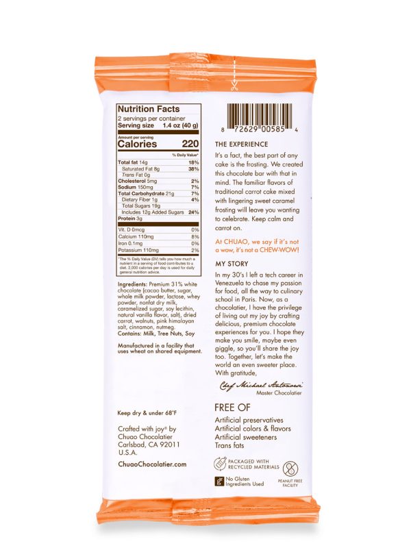 Carrot Cake Chocolate Bar Online now