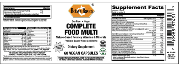 Complete Food Multi, 60 vcap (item 574) Cheap