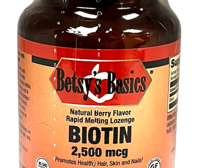 Biotin 2500 mcg, 60 rapid melt vegan lozenges (item 224) For Cheap