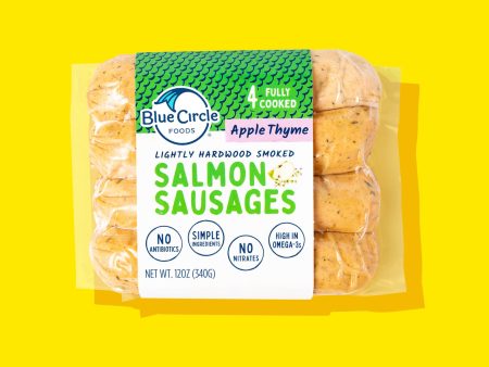 Apple Thyme Salmon Sausages on Sale