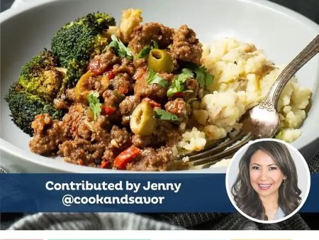 Jenny s Beef Picadillo with Mashed Potatoes & Broccoli Cheap