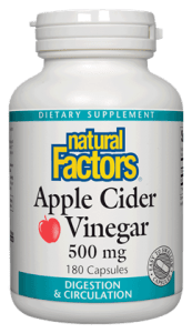 Apple Cider Vinegar 500 mg, 180 cap Supply