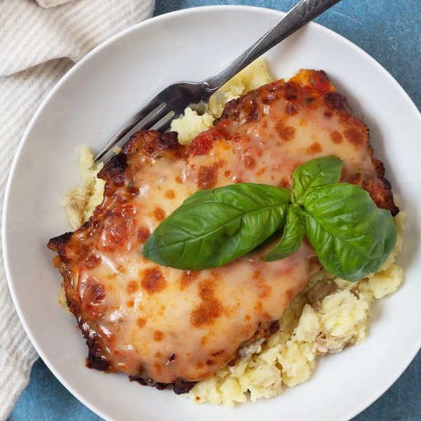 Chicken Parmigiana with Mashed Potatoes Online Hot Sale