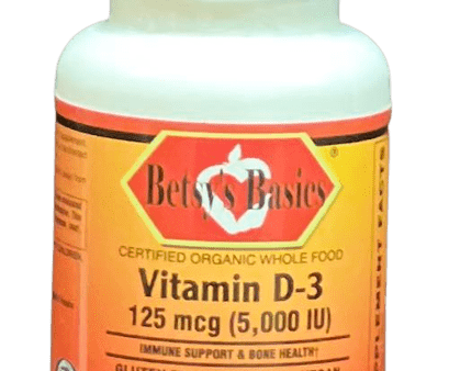 Certified Organic Whole Food Vitamin D-3 125 mcg (5,000 iu), 60 tabs Online now