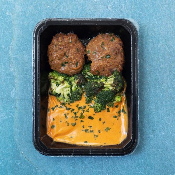 Jalapeño Bacon Burgers with Broccoli & Mashed Sweet Potatoes Cheap