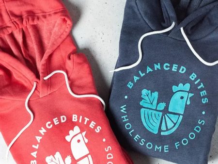 Balanced Bites Logo Screen Printed Hoodie For Discount