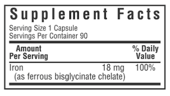 Albion Chelated Iron 18 mg, 90 vcap Online