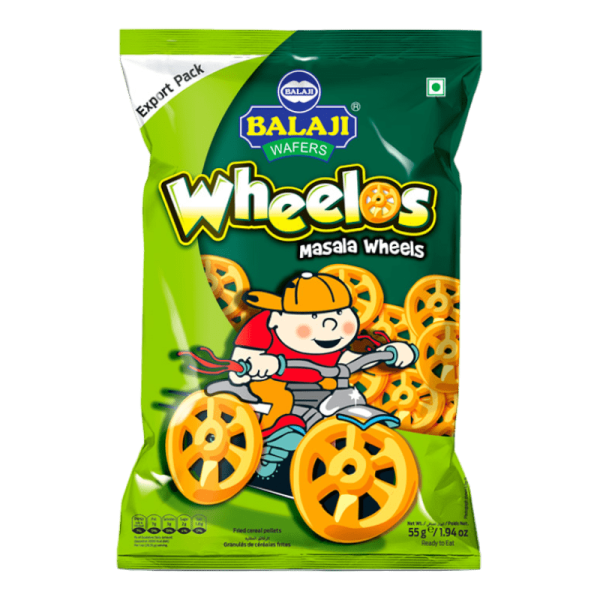 Balaji - 55g Wheelos Masala Wheels Supply