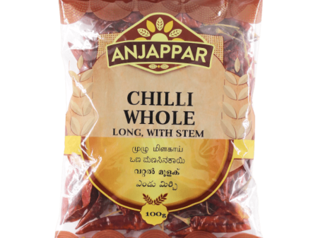 Anjappar - 100g Whole Dried Chili (with stem) Fashion